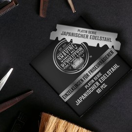 Shaving Revolution 100 x Razor Blades - Barber Razor Blades 100 x Razor Blades Made of Stainless Steel