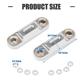 KAMIYONG 2pcs Sway Bar End Links Forearm Link 8cm Heim Joint Set Cylindrical Linkage Billet Aluminum Motorcycle Accessories Fit for Can-Am Spyder F3, RT, ST & RS 2013+ Models, Silver