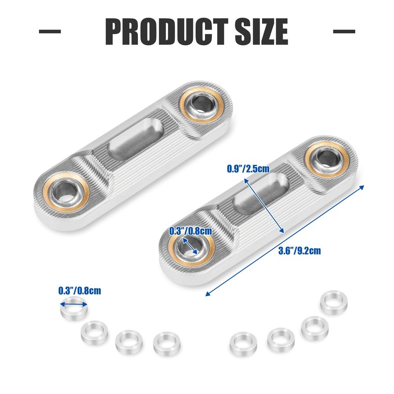 KAMIYONG 2pcs Sway Bar End Links Forearm Link 8cm Heim