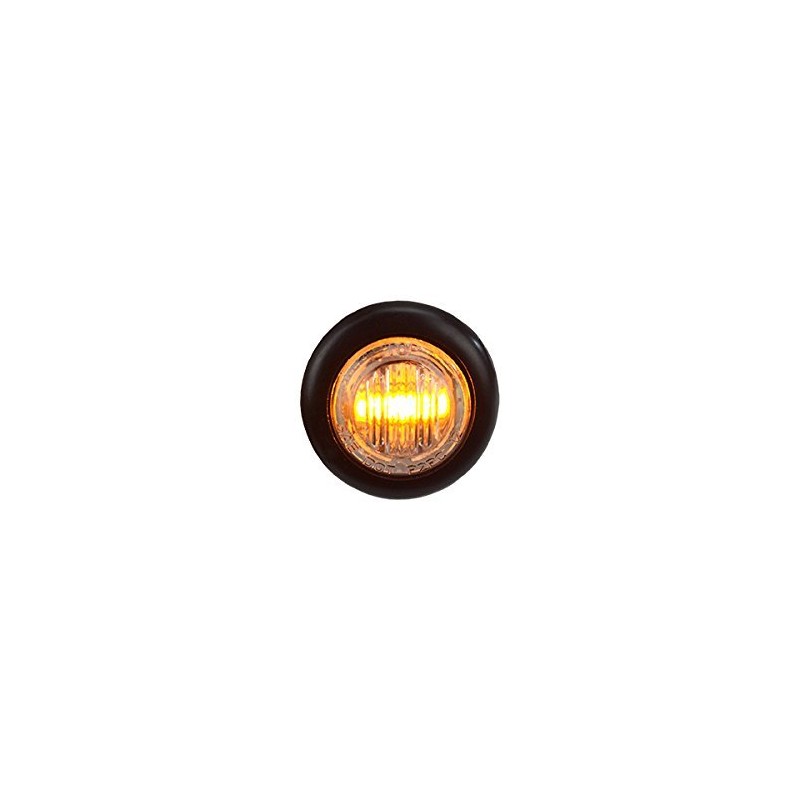 LONG HAUL 20 3/4" CLEAR/AMBER LED CLEARANCE MARKER BULLET MARKER