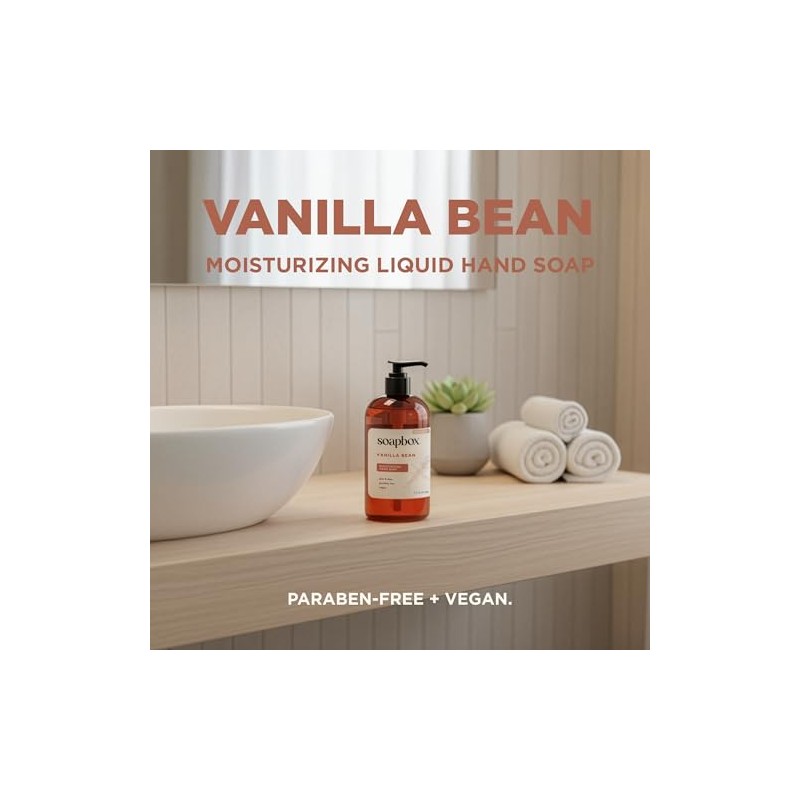 SoapBox Soaps Hand Soap, Vanilla & Lily Blossom, 3 Count