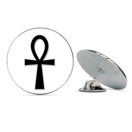 NYC Jewelers Ankh Symbol Eqyptian Cross Ancient Egypt Metal 0.75" Lapel Hat Pin Tie Tack Pinback