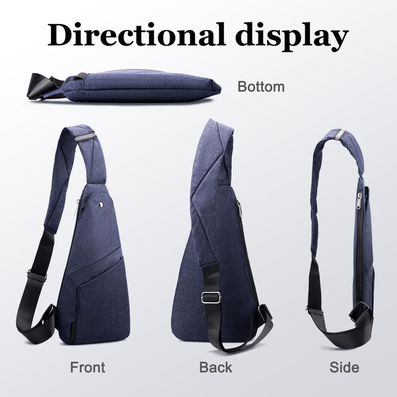 TOLOG Sling Bag Water Resistant Crossbody Personal Pocket Bag Lightweight