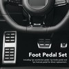 Foot Pedal Set Accelerator Brake Footrest Pads Anti Skid Rubber