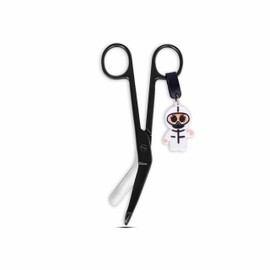 Dermax Lister Bandage Sissor | Medical Scissor | Nursing Shears 5.5" Perfect For First Aid, Responders, Doctors, Nurses, Students and More. (Black)