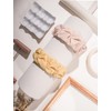 ByKen Headband Holder Organizer,Vertical Hairband Dislay Stand for Girls(Beige Velvet)