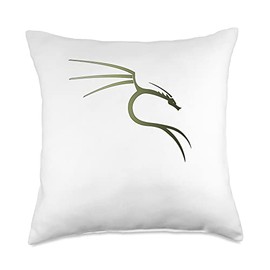 Kali Linux Group Cool Green Kali Linux Logo Throw Pillow, 18x18, Multicolor