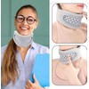 Inflatable Travel Neck Pillow with Hood, Neck Pillow for Aeroplane,