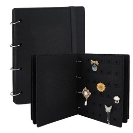 Superfinding Pin Brooch Display Book Pin Collection Storage Organiser Pin Boards for Enamel Pin Display Pin Display Folder Pin Book for Collectors Index Pages 26 x 20 cm