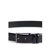 Boss Men's Carmello Belt made of Vegetable-tanned Leather with Metal