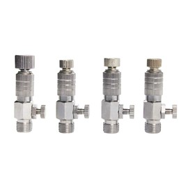 ABEST 4 Set of Airbrush Quick Disconnect Coupler Release Fitting Adapter with Adjustment Valve for 1/8" Male and Badger Paasche Aztec Airbrush