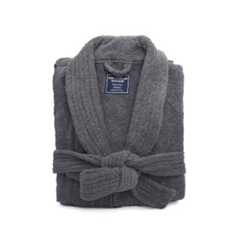 Ramesses Bathrobe Mens,Premium Thick Terry Cloth Bathrobe,Towel Bath robe Long–Staple Combed Men's Cotton Robe(Dark Grey)