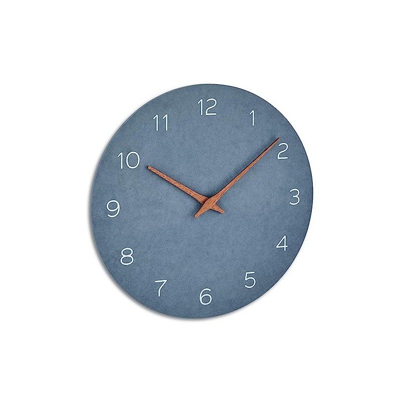 TFA Dostmann 60.3054.04 Analogue Wall Clock, Wood Effect, Quartz Movement