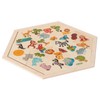 Hess 14929 Wooden Mosaic Tile Jungle Puzzle Baby Toy, Multi-Color