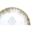 Vetro Felice 349122P Medium Plate Western Tableware Plate, Gold, 8.5