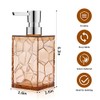 2 Pack Clear Brown Rust Proof Soap Dispenser, Acrylic Plastic
