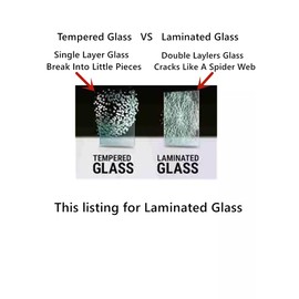 Laminated Driver Left Side Front Door Window Door Glass Compatible with Ford Edge 2007-2014 Models