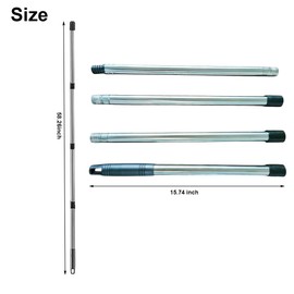 Gutter Cleaning Tools from The Ground, 5.25 FT Adjustable Length Gutter Cleaning Tools, Extendable Gutter Cleaner Tool for Removing Leaves and Debris