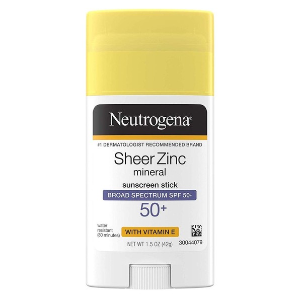 Neutrogena Sheer Zinc Spf#50+ Stick 42.5 oz (Paquete de 2)