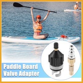 Partuto 1 Set Paddle Board Valve Adapter with America Type Push Inflatable Nozzle for Compressor Paddle Board Dinghy Stand Up Paddle Board Inflatable Boat Replacement