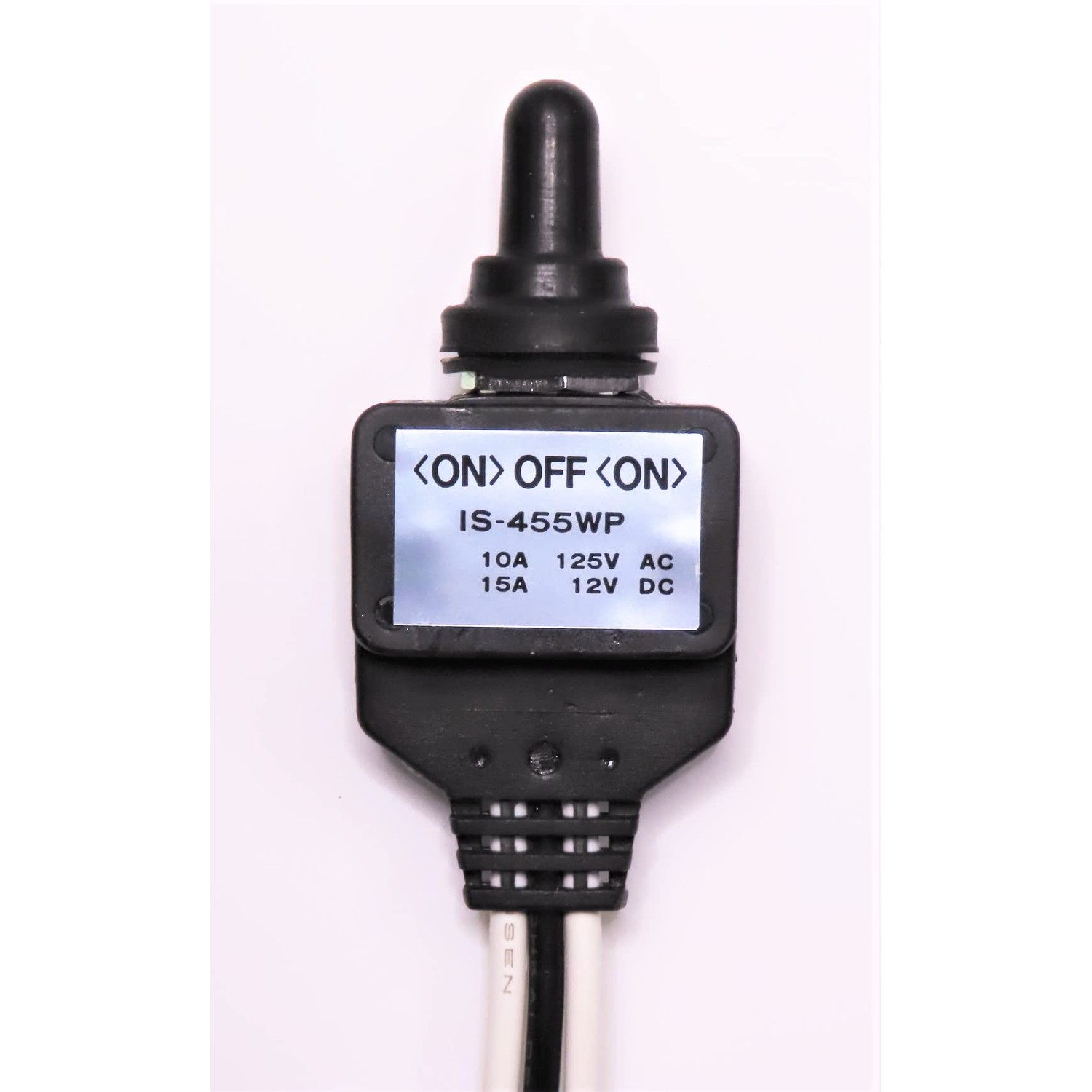 Waterproof Toggle Switch ON -OFF-ON IS-455WP (Hex Nuts, Waterproof Cap ...
