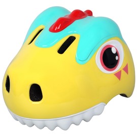 HUGGAH Dinosaur Bike Helmet for 1-3-5-8 Toddler Baby Kids, Lightweight Bicycle Helmet for Cycling Skateboard Roller Skate & Multi-Sports,2 Sizes for Boys and Girls (Yellow)