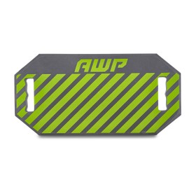 AWP Foam Kneeling Pad with 1.5" Shock Absorbing EVA Foam, Lightweight, Durable Work Pad for Electricians, Carpenters, Mechanics, Gardeners & More, High Visibility Green | 1L-223-1