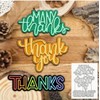 Christmas Elegant Thank You Metal Die Cuts,Spring Sunflower Frame Leaf