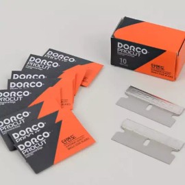 남성용 면도날 10개입 단면도 세안용 수염깎는칼 솜털제거 Men's Razor Blades 10 Pieces Single Edge Shaving Razor for Beard and Peach Fuzz Removal