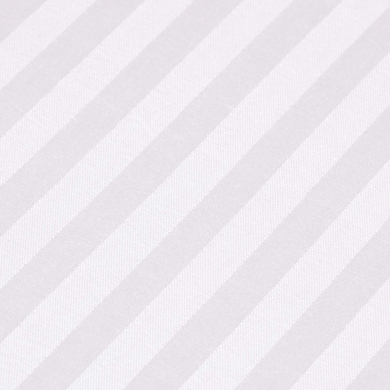 HOMESCAPES White Deep Fitted Sheet (12”) Single 330 TC 500