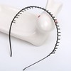 Black Tooth Wire Headband Unisex for Face Washing Hairband 10ea