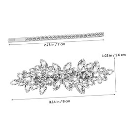 BIUDECO Fine Crafted Bridal Hair Pieces Sparkly Rhinestone Hair Clips for Women