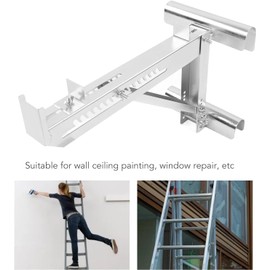 Moncer 2PCS Ladder Jack Kit, Adjustable Stabilizer Tripod Load Bearing Bracket Heavy Duty Alloy Steel Ladder Stand Kit for Roofing or Painting