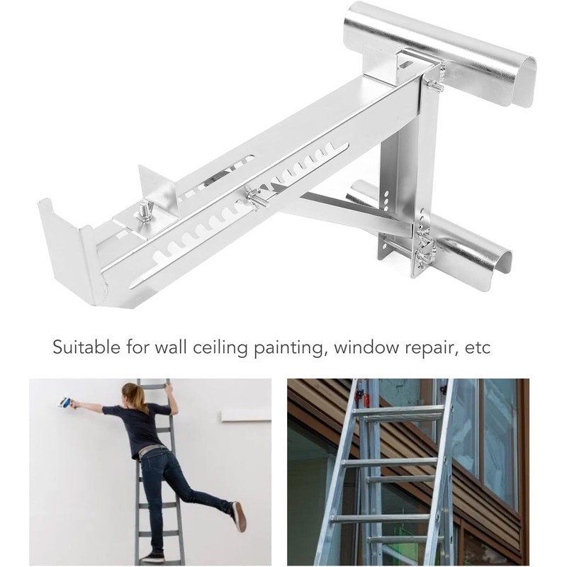 Moncer 2PCS Ladder Jack Kit, Adjustable Stabilizer Tripod Load Bearing