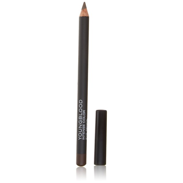 Youngblood Clean Luxury Cosmetics Intense Color Eye Pencil, Chestnut | Smudge Proof Blendable Hypoallergenic Creamy Eyeliner Pencil | Cruelty Free, Paraben Free