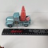 Christmas Ornament Blue Truck Hauling Trees Plastic Merry Christmas Wreath