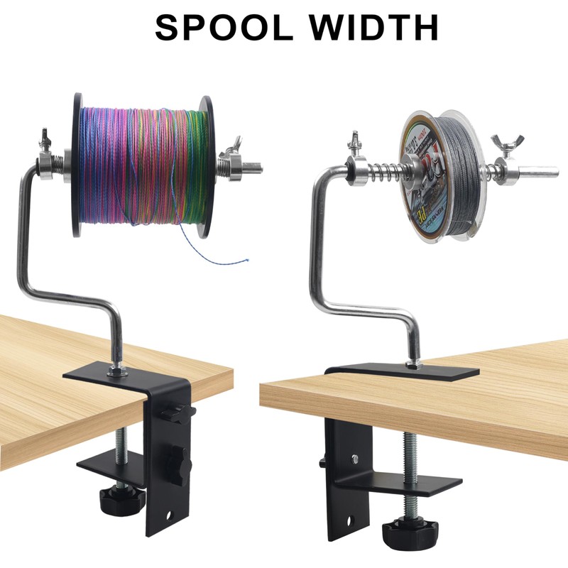 SHADDOCK Fishing Line Spooler Aluminum Line Winder with Clamp Adjustable