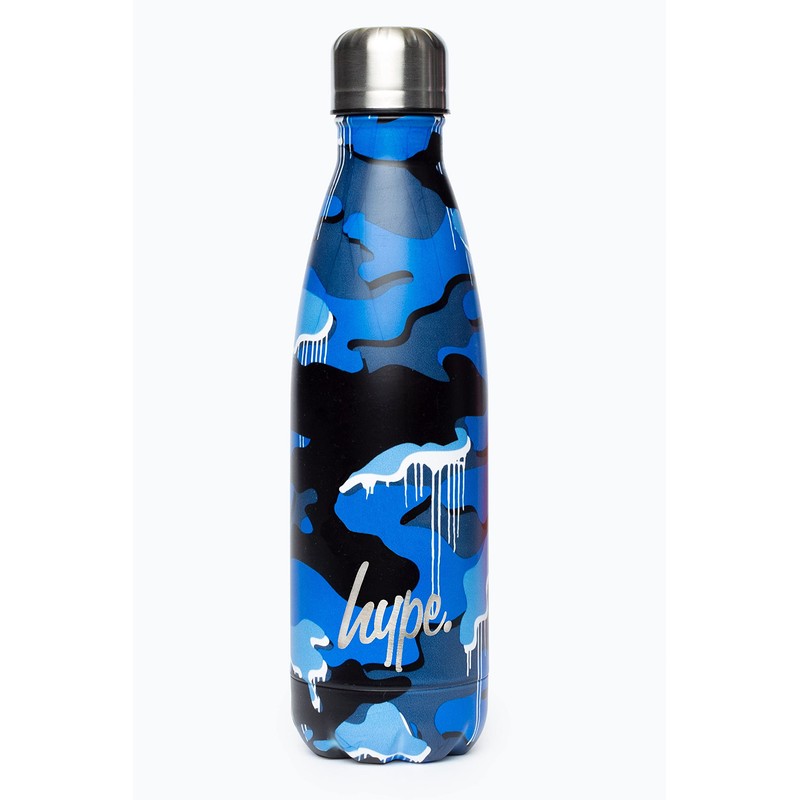 Hype Camo Drips Metal Water Bottle, Multi-Colour