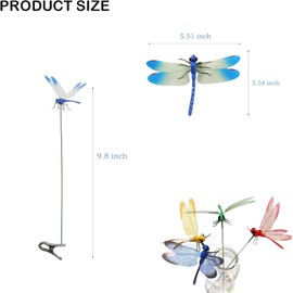 Little Syohe 8Pcs Dragonfly Clips Outdoor