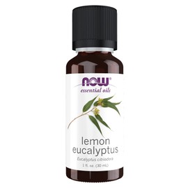 NOW Essential Oils, Lemon Eucalyptus Oil, Refershing Aromatherapy Scent, Steam Distilled, 100% Pure , Vegan, Child Resistant Cap, 1-Ounce