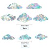 GORGECRAFT 8Pcs Large Rainbow Window Clings 3D Decorative Window Film