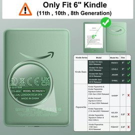 MoKo 4-Pack Anti-Glare Screen Protector for 6" All-New Kindle 11th Generation 2024/2022/10th Generation 2019, Full Coverage Premium PET Protective Film Eye-Caring Matte Screen Protector