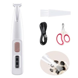 Saffory Dog Trimmer, Pet Micro Precision Trimmer, Multifunctional Pet Hair Trimmer, Waterproof Rechargeable Dog Shaver with LED Light, Low Noise Pet Clippers for Paws, Eyes, Ears, Face, Rump (1PCS)