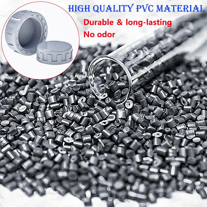Ctyjia 2 Pack Female Thread Pipe Fitting Cap, 50mm Fitting