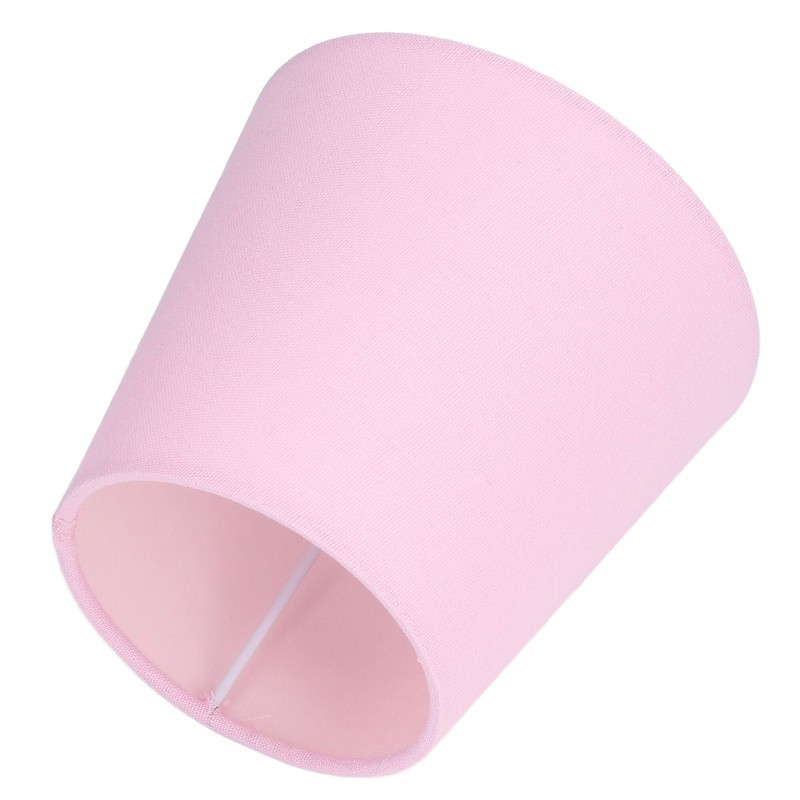 3PCS E14 Lampshade Fabric Ceiling Lamp Shade Exquisite Pink Wall