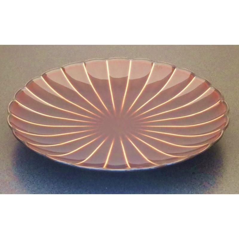 Komohyo Sanchi's Dinnerware, Guiyaman Pottery, Chrysanthemum, 7.1 inches (18 cm),