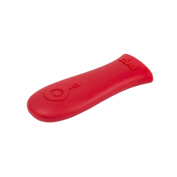 Lodge Silicone Hot Handle Holder - Red Heat Protecting Silicone Handle for Lodge Cast Iron Skillets with Keyhole Handle 5-5/8" L x 2"