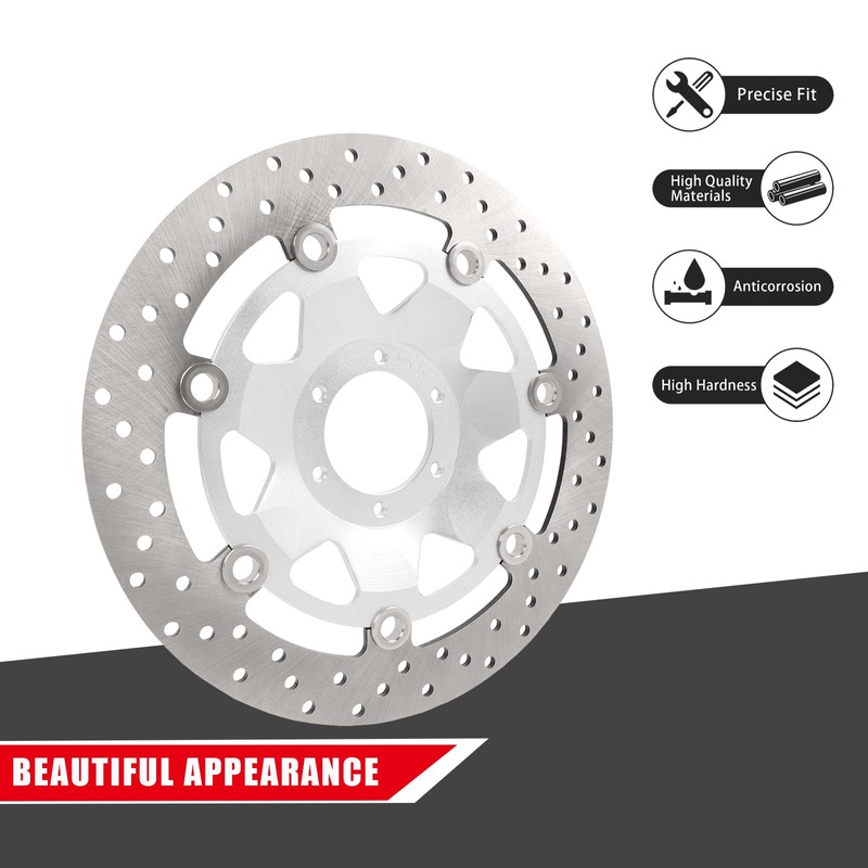 CHIFUN 1 Pair Front Brake Rotor Compatible with Honda Goldwing