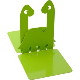 1Pair Cute Dinosaur Bookends for Room Ends Books Holder Racks Stand Desk Bookends Decorative (Green, One Size)