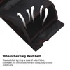 Wheelchair Leg Strap Black Wheelchair Foot Rest Restraint for Elderly
